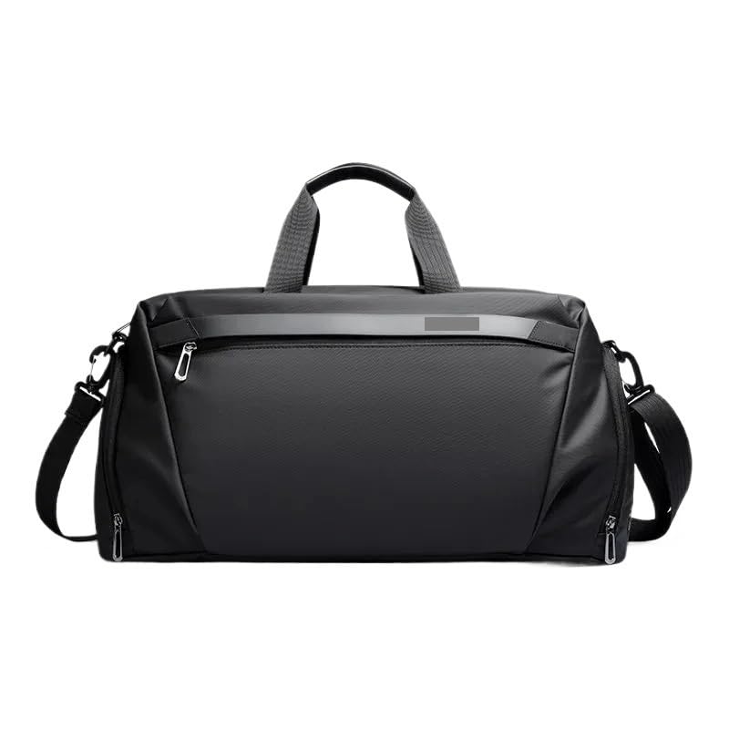 borsone palestra uomo Borsa fitness sportiva ad alta capacità | Borsa da viaggio monospalla alla moda(Black)