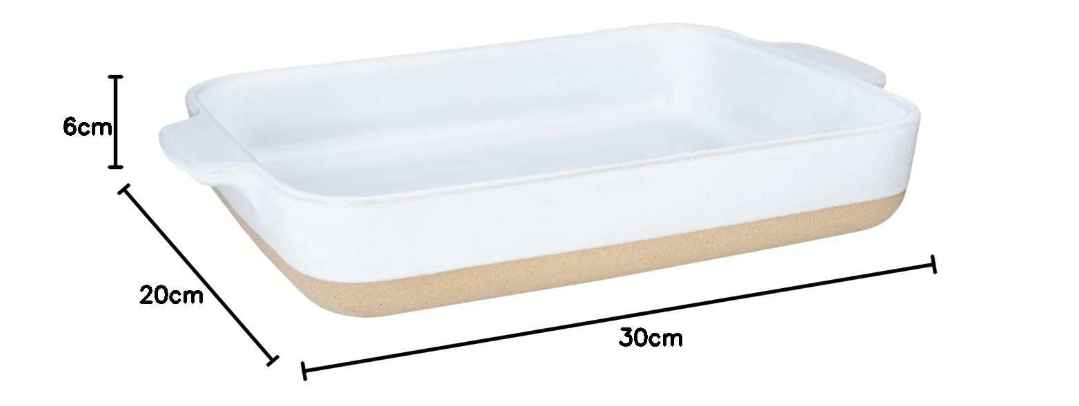 Lurch Terra Nova Ofenform M Keramik 29,8x20,7x5,1cm weiß/creme