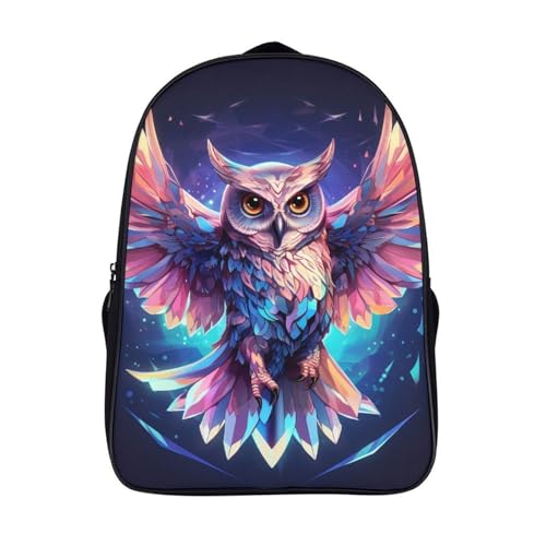 Mochilas escolares para niñas y niños de búho 3D con estuche escolar 40x28x16cm