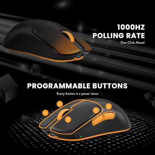 Image of Cosmic Byte Velox 39g Ultra-Light Tri-Mode Gaming Mouse | PixArt PAW3395 Sensor | 26,000 DPI | 650 IPS | 50G Acceleration | Paracord Cable | PTFE Feet | 1000Hz Polling | 230mAh Battery (Black)