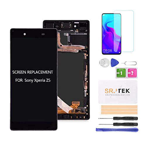for Sony Xperia Z5 Screen Replacement for Sony Xperia Z5 LCD Display for E6653 E6603 Digitizer Touch Screen Assembly Replacement Repair Parts with Frame