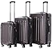 Produktbild BEIBYE- 3er Kofferset Hartschalen-Koffer Reisekoffer Trolley Rollkoffer Set Reisekofferset (Coffee)