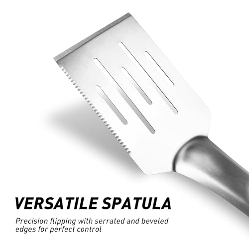 Set de 3 Utensilios para Parrilla de Acero Inoxidable 16in miniatura 5