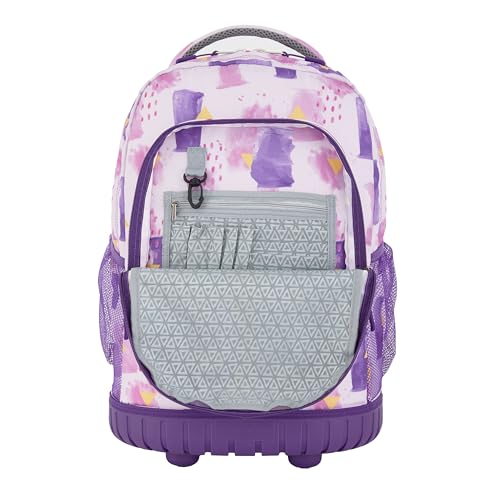 Image of Travelers Club 4 Piece Rolling Backpack Set With Accessories, Water