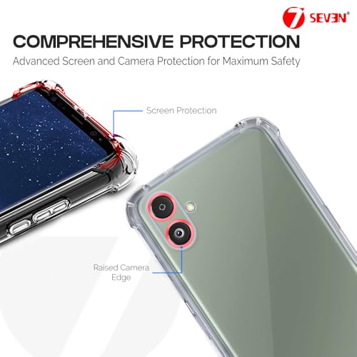Image of 7SEVEN Back Cover for Samsung Galaxy F14 5G Transparent Mobile Back Case Shock Proof Design Camera Edges Protection Crystal Clear Phone Case Silicon Soft TPU and Flexible Bumper Phone Cover
