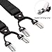 Buyless Fashion Satin Twill Formal Mens 2 Pack Suspenders - 48