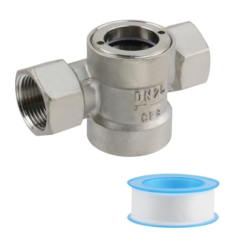 Antrader 1" NPT Female 304 Stainless Window Sight Glass Flow Indicator by Antrader - Used condition - US$31.34