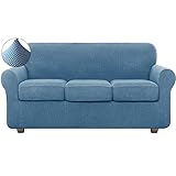 【Fácil De Instalar & Limpieza 】 :La fundas de sofa elásticas para salón es fácil de instalar y quitar. Aay una etiqueta que indica cual es la parte trasera “Back", Déjalo cubrir por la parte posterior todo el sofá. la fundas sofá ajustables puesta para mejor ajuste. Fundas sofás 3 plazas ajustables bastante faciles de poner y por tanto de lavar, Estas fundas sofa elasticas 3 plazas Se puede lavar en la lavadora a 30℃.Sin Blanqueador; No Planchar.