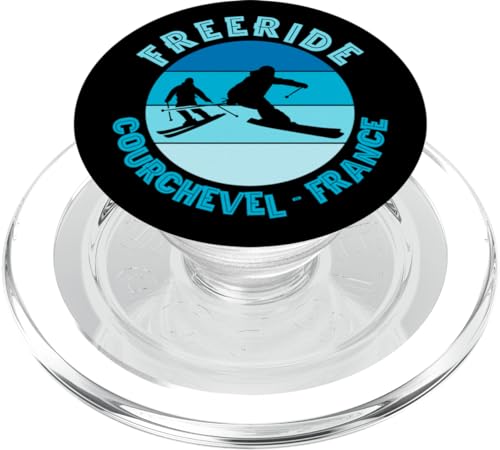 Skiing Courchevel France Freeride PopSockets MagSafe PopGrip for iPhone