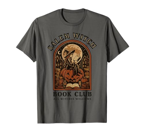Salem Witch Book Club All Witches Bem-vindo Halloween terrível t-shirt