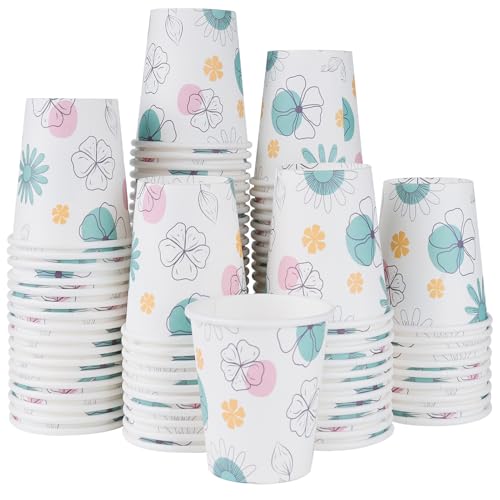 Lamosi 5 oz Paper Disposable Cups 300 Pack Small Bathroom Mouthwash Drinking Cup for Water Coffee Sample Tasting and Dessert