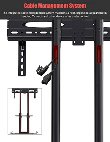 Soporte móvil universal para TV 32"-70" con ruedas bloqueables miniatura 5