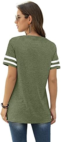 Sieanear Womens T Shirts Short Sleeve Striped Color Block Leopard Casual Tops 4 Sieanear Womens T Shirts Short Sleeve Striped Color Block Leopard Casual Tops