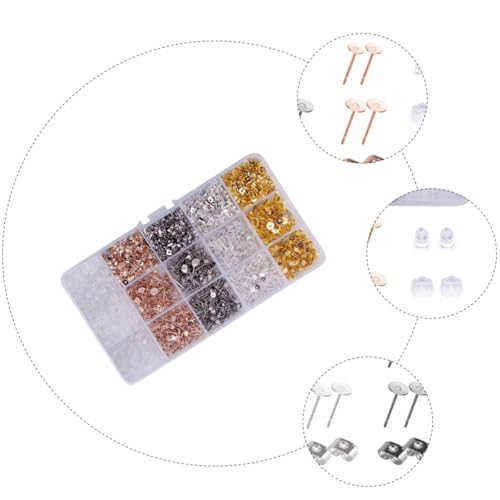 Tapones orejas de acero inoxidable Beavorty para crear joyas y manualidades en casa 4