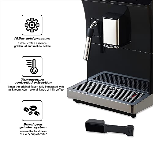 Cafetera expreso automática con espumador de leche miniatura 4