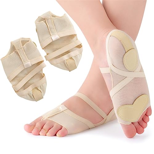 Dance Foot Thongs, Anti-Slip Ballet Dance Pointe Shoe Socks Protector Cushion, Professional Thong Toe Paws Grip Shoes Pads, Women Lyrical Shoes, Relief Foot Pain for Yoga Ballet Pilates