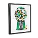 Stupell Industries Dinosaur Candy Dispenser Framed Floater Canvas Wall Art by Amanda Greenwood