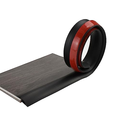 Black Carpet Trim, Peel and Stick Carpet Edge Tape, 2m Self Adhesive Carpet to Tile Floor Edging Trim PVC Threshold Strips, for Threshold with a Height Less Than 10 mm
