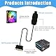 ARGB Controller mit Fernbedienung Binghe 5 V 3-Pin ARGB Controller RGB-Splitter RGB-Dimmer-Controller RGB-Beleuchtung anpassbar über Fernbedienung mit 14 Tasten, bunte Lichteffekte