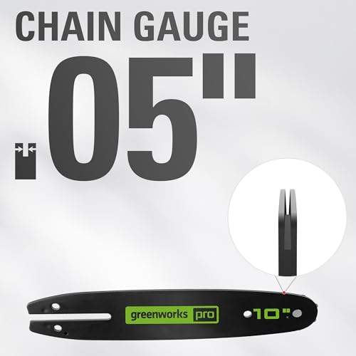 Greenworks 10" Replacement Pole Saw Bar and Chain Combo-1/4'' Pitch by Greenworks - Used condition - Image 2