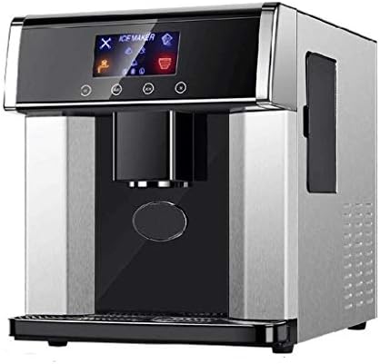ZAJ Home Ice Maker Machine Stainless Steel Under Counter Ice Machine Ideal for Home Kitchen Office Restaurant Bar Coffee Shop (Color : Silver)