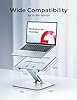 CIRYCASE Laptop Stand for Desk, Ergonomic Foldable Laptop Riser with Adjustable Height, Ventilated Aluminum Portable Computer Stand Desktop Shelf Organizer Compatible with MacBook Air, 10-16" Notebook #5