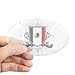 CafePress Autocollant ovale pour pare-chocs Motif bouclier du Mexique