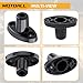 MOTOALL Sun Visor Repair Bracket Kit New Black Aluminum 924-531 Fit for Jeep TJ Wrangler 1997-2002