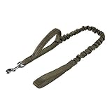 OneTigris Tactical Dog Training Bungee Leash with 2 Control Handle Quick Release Nylon Leads Rope(Ra