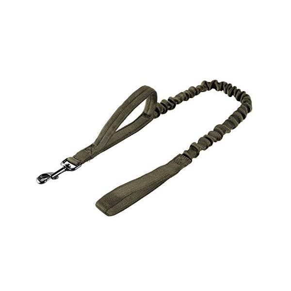 OneTigris Tactical Dog Training Bungee Leash with Control Handle Quick Release Nylon Leads Rope (RangerGreen) OneTigris Tactical Dog Training Bungee Leash with Control Handle Quick Release Nylon Leads Rope (RangerGreen)