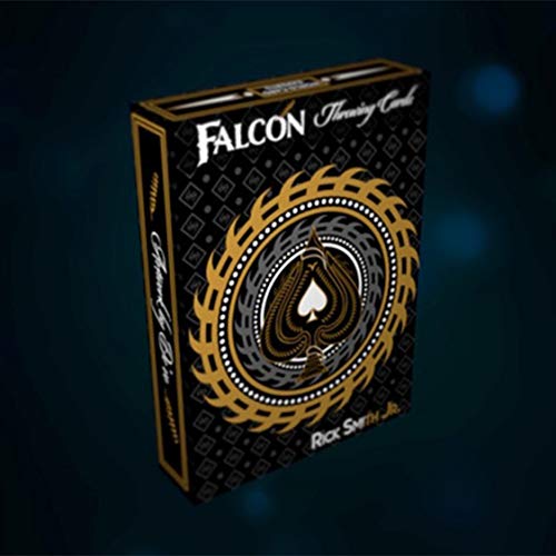 SYNCSPIKE Falcon Throwing Playing Cards Decks & Clear Protective Playing Cards Case, Amazing