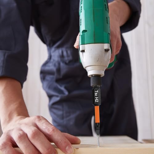 9 Stück Hex Sechskant Schraubendreher 50mm Lang Bits Set, 1/4\ S2 Schlagschrauber Bitsatz, Magnetische Hexagon Innensechskant Schraubendreher, für Akkuschrauber（H1,5/2/2,5/3/4/5/6/8/10）