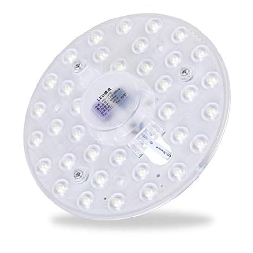 MASUNN 12W 18W 24W Smd5730 Led Techo Panel Círculo Luz blanco frio Módulo Lámpara Bordo Circular Ac220V - 12W