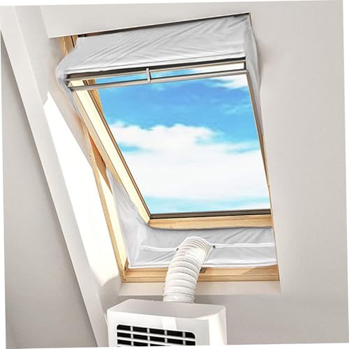 Miniatura 6 de Kit De Ventana De Aire Acondicionado Portátil, Cinta De Apertura De Cremallera Impermeable Con Sello De Ventana De Ca Portátil A Prueba De Viento De 75 Pulgadas