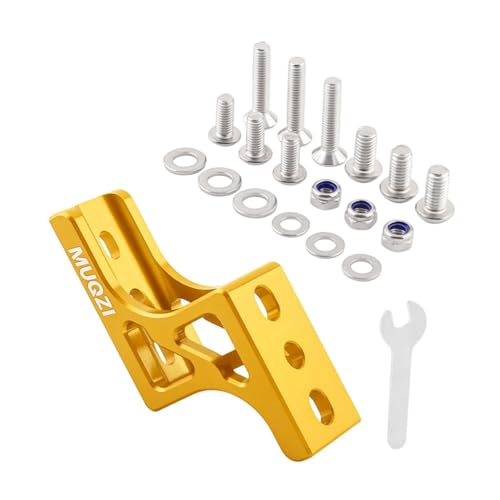 Colaxi Folding Bike Nose Light Converter Raised Mount Heavy Duty Front Bag Carrier Front Bag Extension Bracket for Bicycle Outdoor, Gold