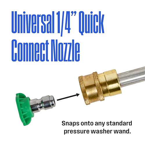 Image of Westinghouse 5-Piece Quick Connect Pressure Washer Nozzle Kit, 1 /4 inch Universal Fit for All Westinghouse Gas & Electric Pressure Washers