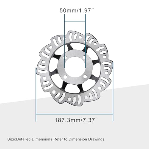 GOOFIT Vordere Scheibenbremse Platte Ersatz für 50cc 70cc 90cc 110cc 125cc Dirtbike