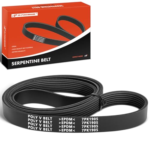 A-Premium 75.06 In Serpentine Drive Belt Fit For Toyota Camry 2007-2009, RAV4 2006-2008, Corolla 2009-2012, Matrix 2009-2013 & Scion xB 2012-2015 & Pontiac Vibe 2009-2010, L4 2.4L GAS only