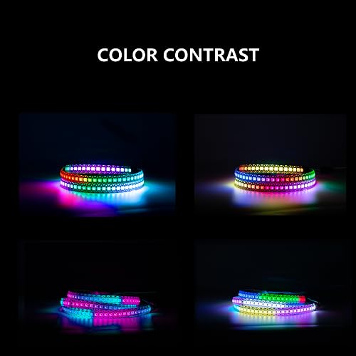 Tira LED WS2815 3.4 pies 144 LEDs blanco PCB miniatura 3