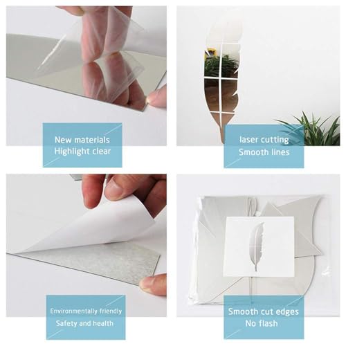 Vinilo decorativo acrílico dorado con efecto espejo grande miniatura 4