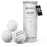 Raquex Elite White Padel Balls - 3, 6, 9 or 120 Balls - For All Court Surfaces - FIP Approved (1 x Tube of 3)