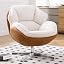 Beige Chenille, No Ottoman
