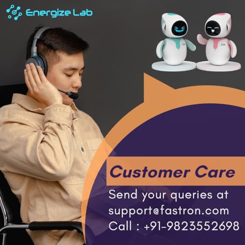 Image of Eilik- A Desktop Companion Robot with Emotional Intelligence, Your Perfect Interactive Companion at Home or Workspace. Cute Robot Pets, Unique Gift for Kids, Girls & Boys (White Blue)