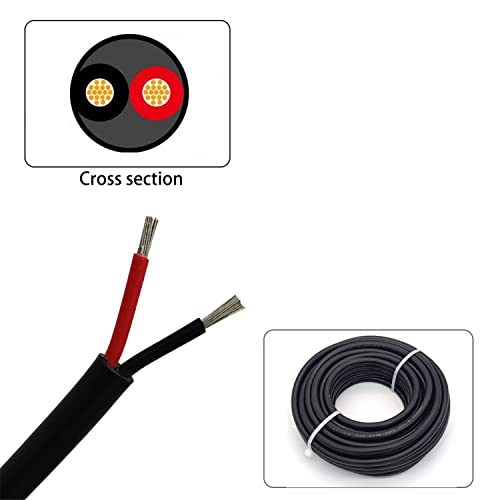 Cable de alimentación de audio de PVC trenzado 22AWG-2C-80FT de cobre estañado de 2 conductores 4
