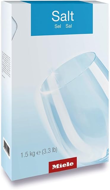 Miele Dishwasher Salt, Reactivation Salt with Extra Coarse Grains for Protecting Dishwashers and Dishes from Limescale Deposits, 3.3 lb - 10248600