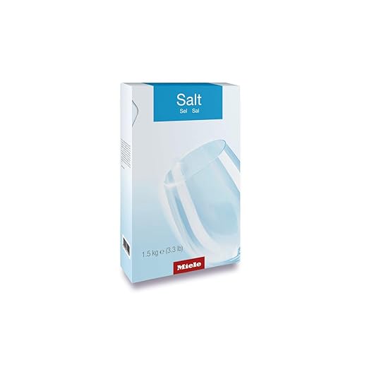Miele Dishwasher Salt, Reactivation Salt with Extra Coarse Grains for Protecting Dishwashers and Dishes from Limescale Deposits, 3.3 lb