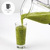 Morphy Richards Total Control Glass Jug Blender with Ice Crusher Blades, 5 Speed Settings, Pulse Control, 600 W, 1.5 litres, Grey, 403010 - Image 6