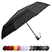 EEZ-Y Compact Travel Umbrella w/Windproof Double Canopy Construction - Auto Open/Close Button