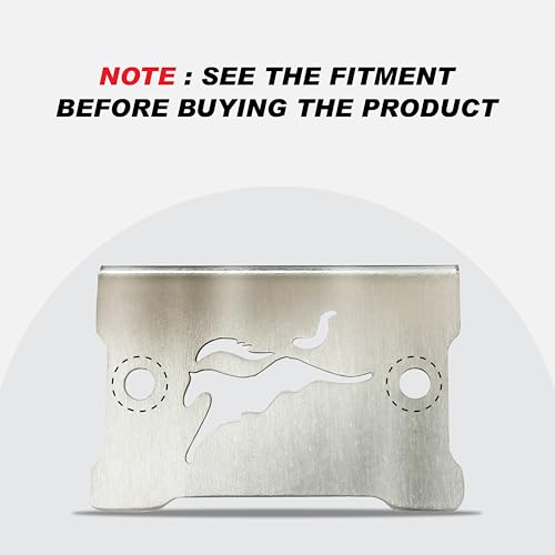 Image of OBEROI'S TRADERS Stainless Steel Front Brake Oil Cap Guard for RAIDER | Disc Brake Fluid Reservoir Protector Cover | Premium Bike Accessories (silver)