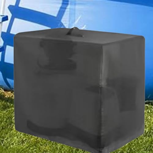GLOBALHUT Pool Pump Enclosure For Intex, Pool Sand Filter Pump Outdoor Waterproof Cover, Pool Sand Cylinder Cover With Adjustable Drawstring, For Outdoor Equipment